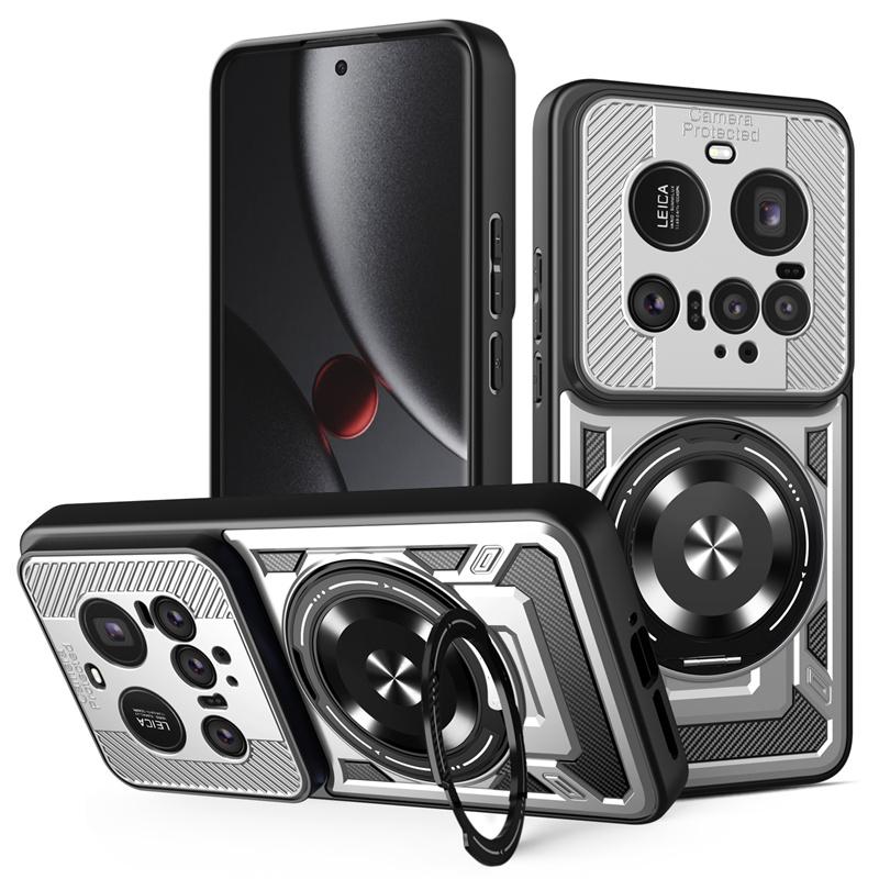 Heavy Duty Armor Case For Xiaomi 15 Ultra Mi 14 Ultra Protective Cover Ring Stand Holder Shockproof Fundas Coque Capa