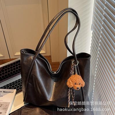 Large-capacity Bag Women's Autumn and Winter Versatile 2025 New Soft Leather Shoulder Bag High-quality Texture Commuter Tote Bag