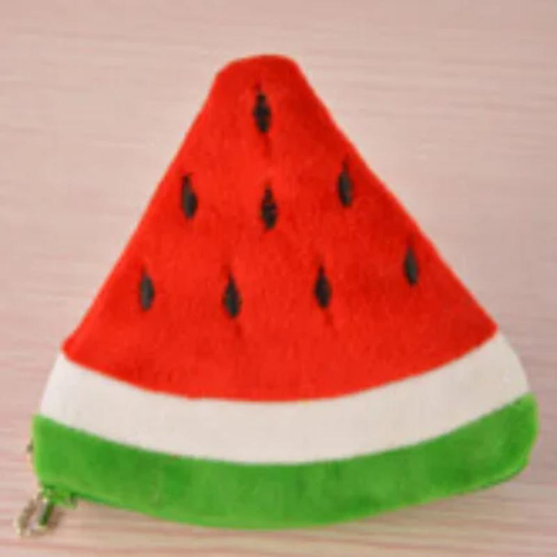Kawaii Fruits H Coin Purse Children Zip Small Change Purse Wallet Women Pouch Money Bag Girl Mini Short Coin Holder Wallet