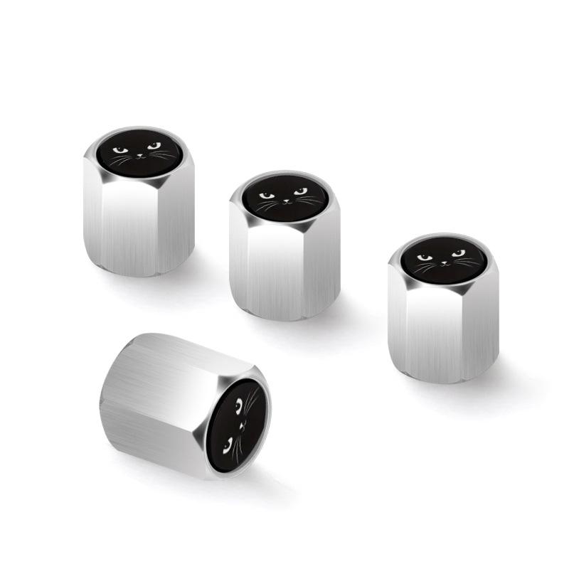 Aluminium Ruitpatroon Driekleurige Bandenventielstamschroefdoppen Universele Wiel Decoratieve Ventielkernhoezen
