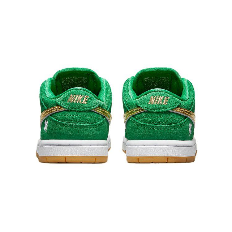 Nike Dunk Low SB TD St. Patricks Günü Bebek Spor Ayakkabıları Yeşil Şanslı Yeşil Metalik Altın DN3673-303