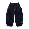 M.Latin Girls' Loose Fit Ruffled Pocket Denim Jeans