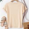 Western Style Boots and Cowboy Hat Letter Print Tshirt 90s Casual Short Sleeve T Shirt Graphic T-Shirt Women's Tees Tops Clothes