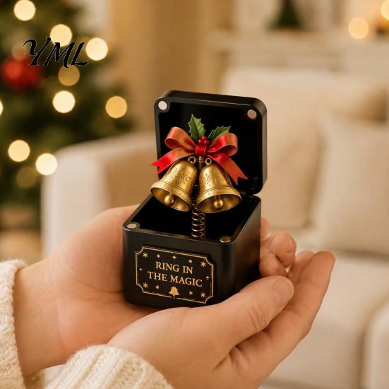 Christmas Themed Surprise Boxes Magic Gift Box, Spring-Loaded Pop-Up Holiday 3D Santa Seasonal Gifts Claus Snowman Angel Elk Trick Box for Xmas