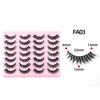Cross-border European and American Style Flared Lashes, 14 Pairs of Thick, Curled, Naturally Three-dimensional One-piece Lashes