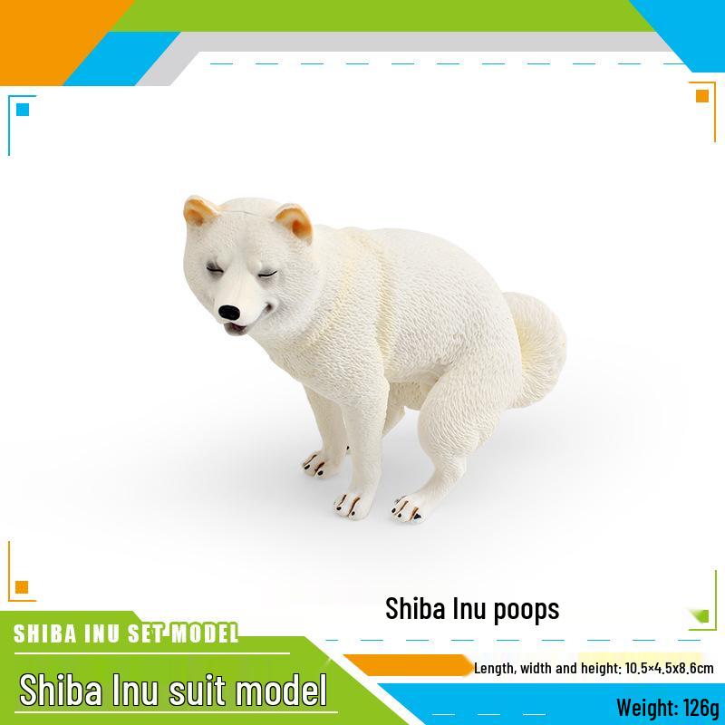 Pug Dog Model Toy for Children's Cognitive Play and Decoration