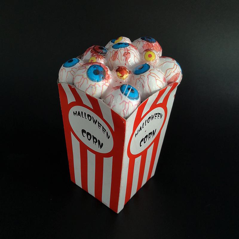 Halloween Decor: Popcorn Bar Eyeballs & Spider Simulation