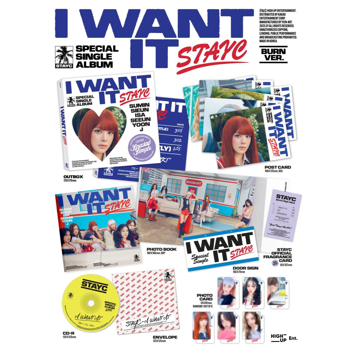 

STAYC - I WANT IT / Special Single Album BURN ver. (White)