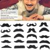 20 Stück Falsche Schnurrbärte Lustige Falsche Bärte Schwarze Schnurrbärte für Kostümzubehör