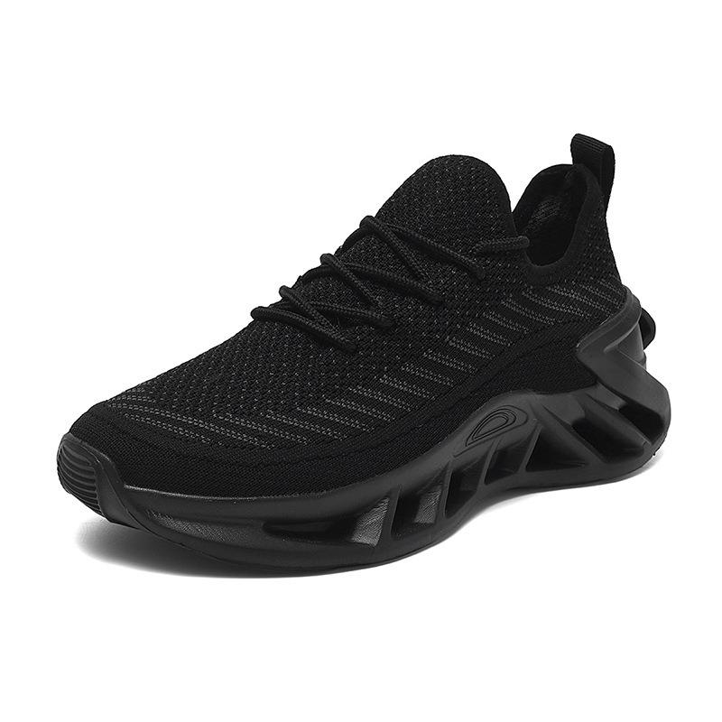 Breathable Knit Running Shoes Lightweight, Non-Slip  Purple Blade Design  EVA Sole | For Tennis, Gym, Sports & Work