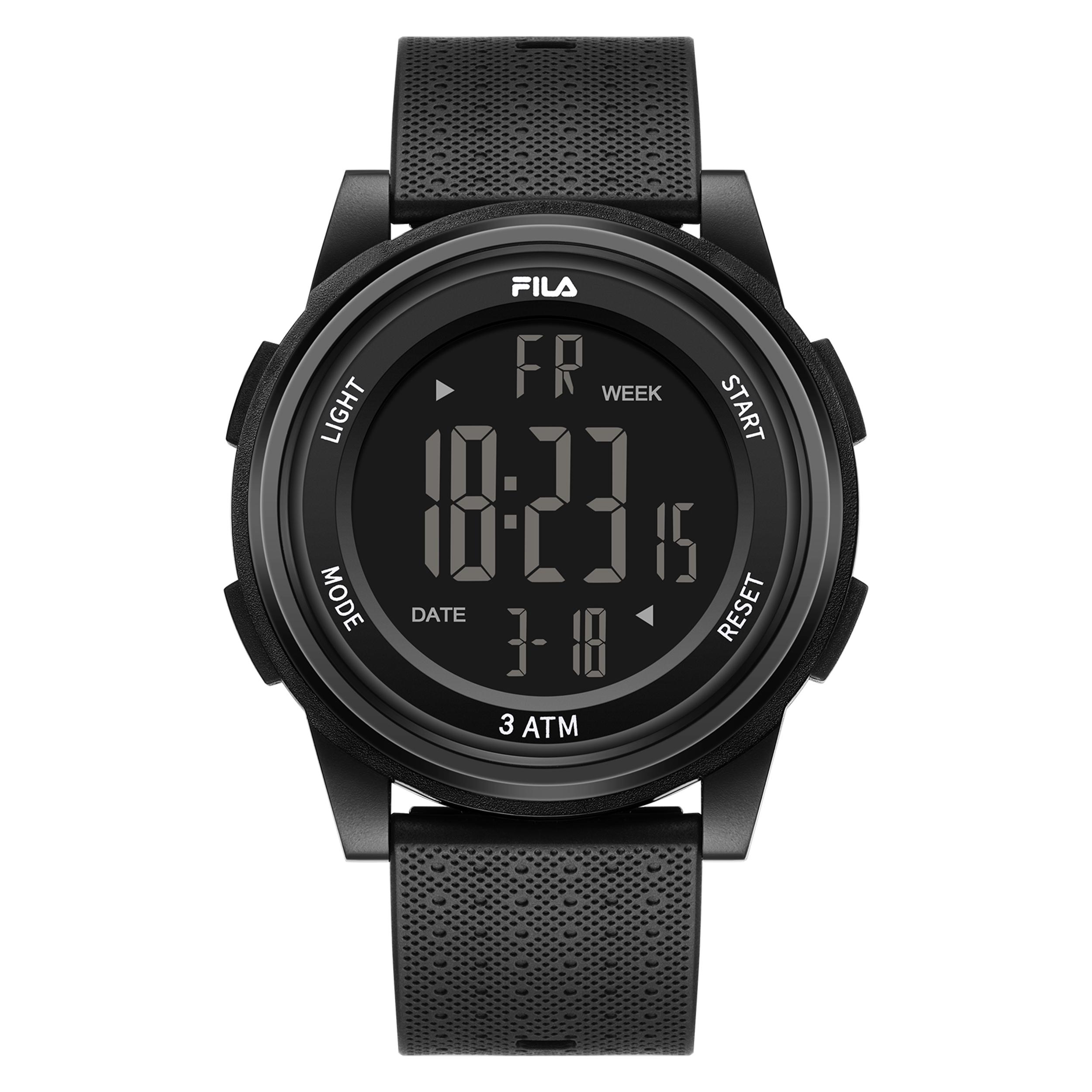 FILA Youth Campus Series Watch Electronic Movement Plastic Strap 49mm Color Dial Dopamine Digital Alarm Function Luminous Display 6658 FLL38-6658 [Light Blue]6658-004