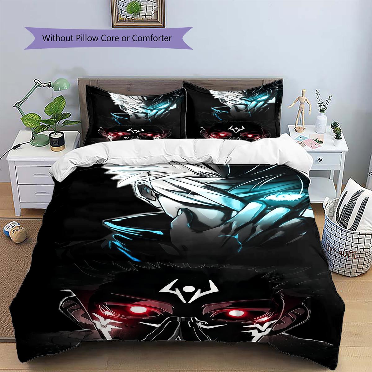 

Jujutsu Kaisen Main Characters Bedding Set Duvet Cover Pillowcase No Filler, Soft Home Bedroom Decor, Perfect Gift for Fans.chl 135x200cm