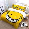Creative Keyboard-Inspired Smiley Design  Kid'S And Adults' Bedroom Decor, Exquisite Three-Piece Bedding Set Gift