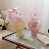 French Medieval Glass Vase High-end Ornament High-value Hydroponic Flower Arrangement Decoration Dining Table Home Simple Flowers
