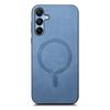 For Samsung Galaxy A25 5G (Global) (161.0 X 76.5 X 8.3mm) Leather Back Case Compatible with MagSafe Skin-touch Phone Cover