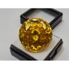 Yellow Color Cambodia Zircon 88-89 Ct Round Cut Certified Stunning Gemstone