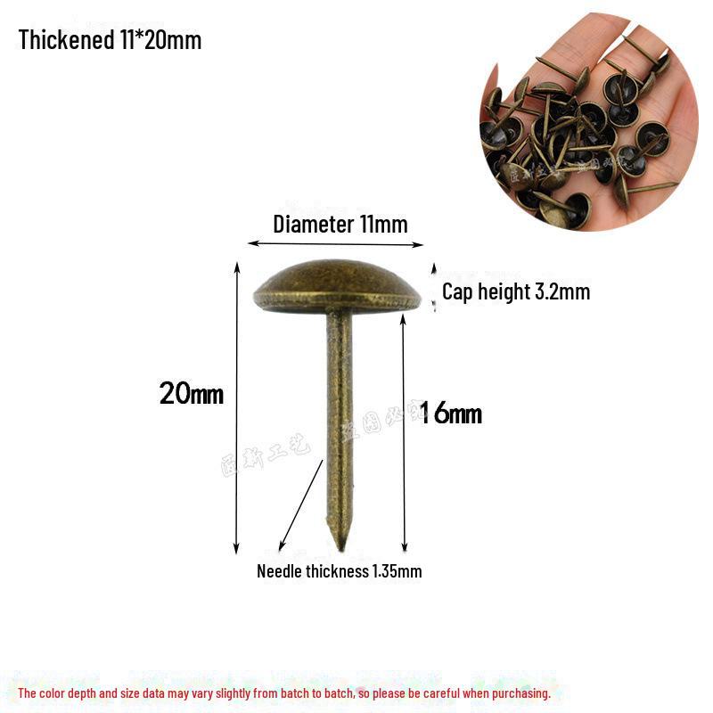 Antike Eisenblase Dekorative Rundkopf Sofanägel für DIY Möbel und Weich-/Hartverpackungen