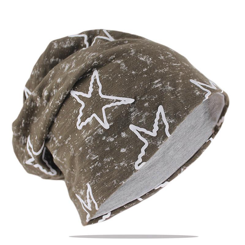 New Style Fashion Adult Men Women Spring Autumn Warm Beanies Skullies Big Star Bone Casual Hip Hop Girls Bonnet Outdoor Gorras
