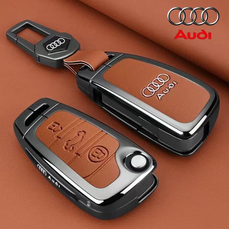 Audi 8P-hez Audi A1 A3 A4 8P 8L 8V A5 B6 B7 A6 A7 C5 C6 Q3 Q5 Q7 4F S3 S4 S6 RS3 TT Tartozék Cinkötvözet Autó Távirányító Kulcstartó Tok Borítás