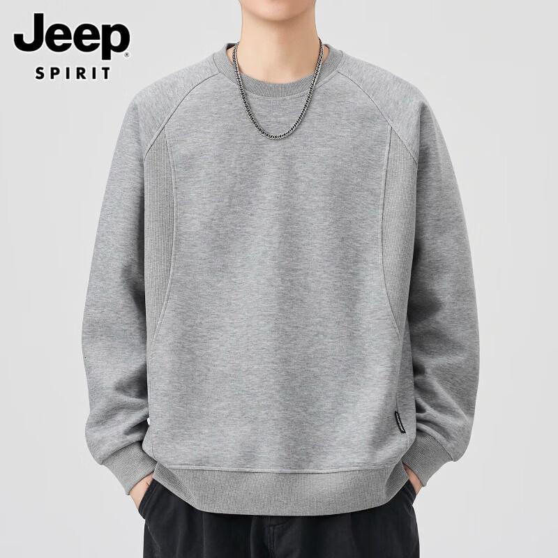 

JEEP SPIRIT Men s 2026 Spring Pullover Crewneck Sweatshirt XL