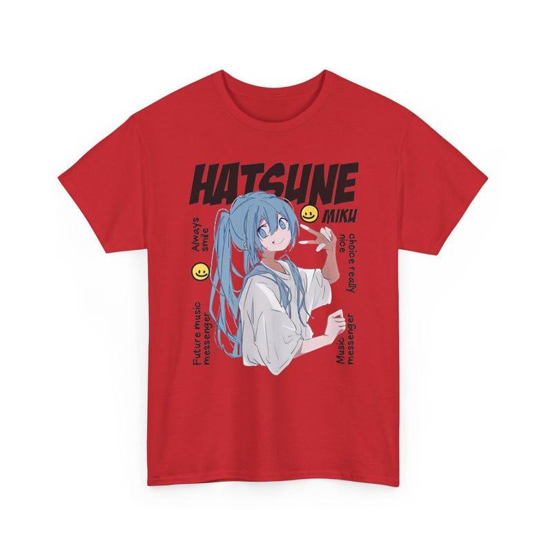 Summer Hot Sale Anime Hatsune Miku T-shirt Men Women Hip Hop Streetwear Oversized T-shirt Print Crew Neck Casual T Shirt