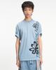 THEMUSEUMVISITOR Flower Overfit T-Shirt (Dead Blue)