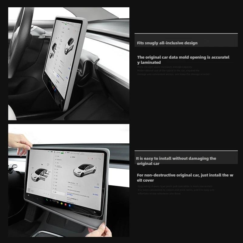 For Tesla Model 3 Y/YL Highland Juniper 2020-2026 Car Screen Frame Display Edge Protector Central Control Protective Trim Cover