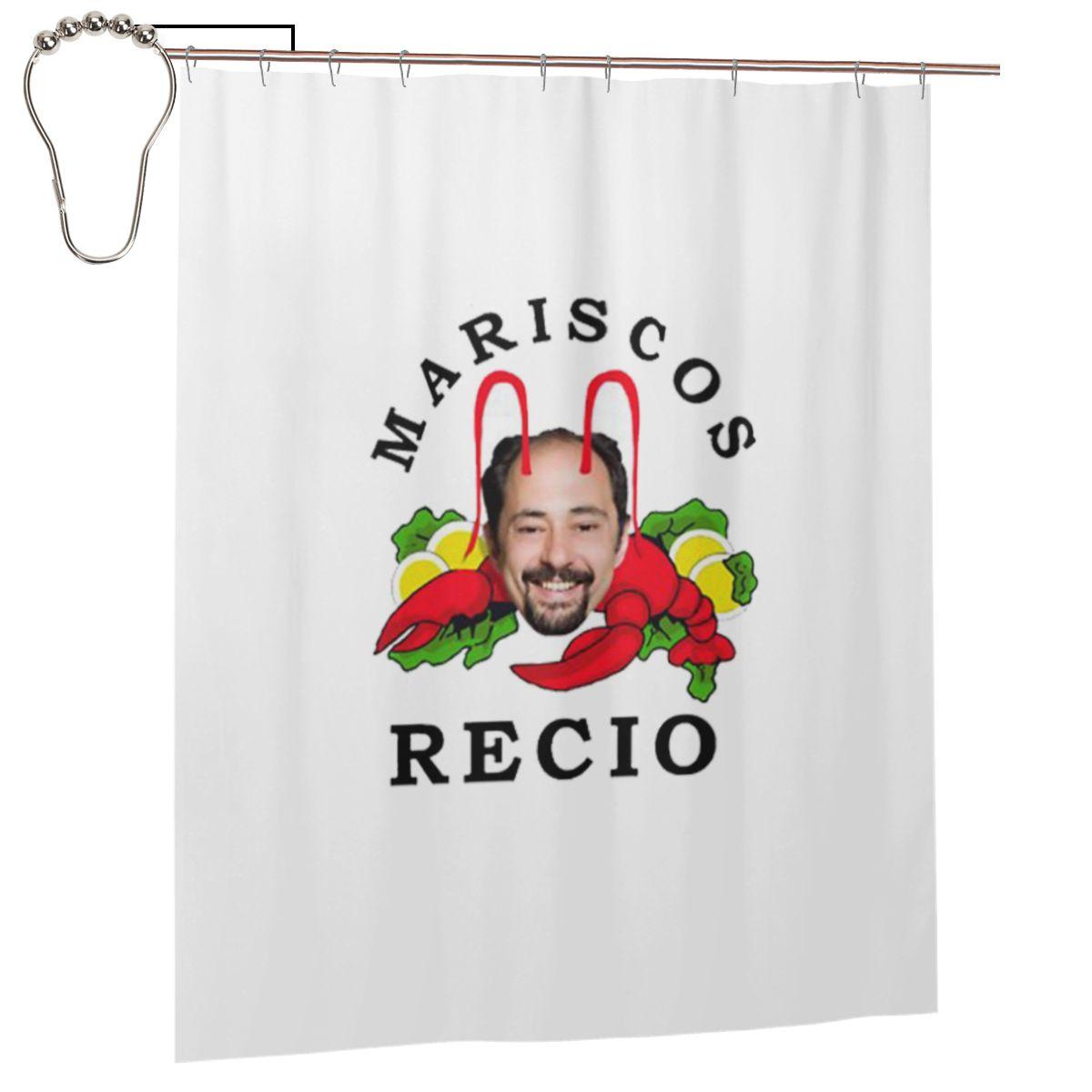 

Antonio Recio Shower Curtain Bathroom Polyester Waterproof Bath Curtains With Hooks W60H190(CM)-1 Pcs