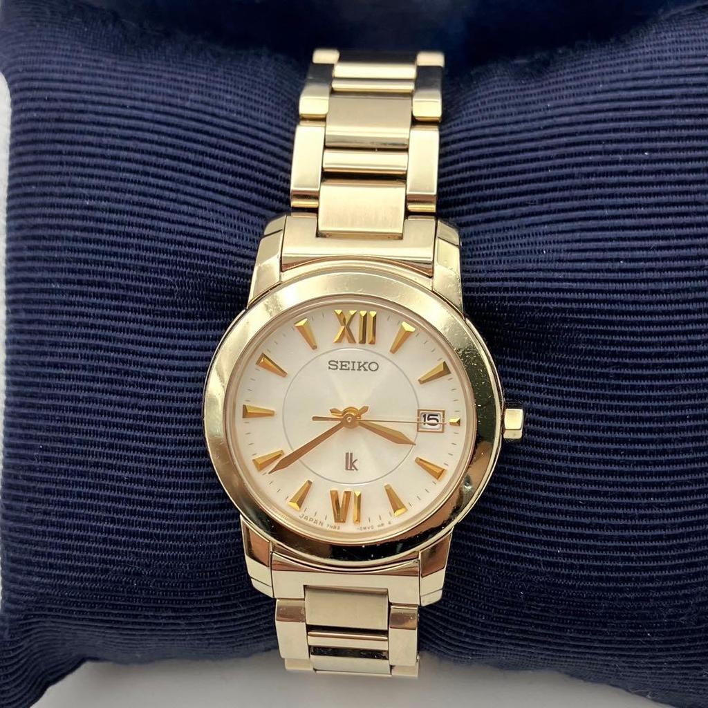 Used New battery SEIKO Lucra 7N82-0EE0 watch, made in 1999