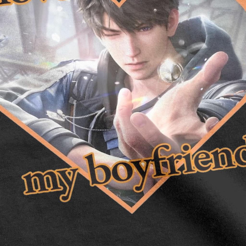 Men T-Shirt Love And Deepspace Rafayel Caleb Zayne Vintage 100% Cotton Tee Shirt Short Sleeve T Shirt Round Neck Clothes 4XL 5XL