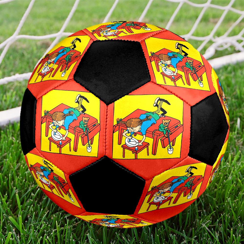 Pippi Longstocking Theme Size 5 Soccer Ball, Suitable for Both Indoor and Outdoor Matches, a Gift Suitable for Everyone.