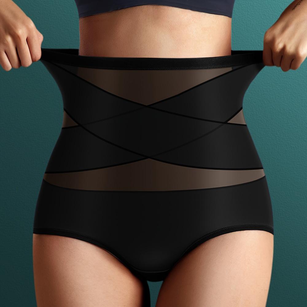 Women's High Waist Body Shaping Pants - Breathable, Tummy Control, Butt Lifting Ice Silk Underwear