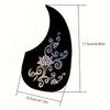 1PC Guitar Pickguard, Acoustic & Classical Guitar Pick Guards Guitar Accessories for 40 41 Inches Guitar with Laser Print