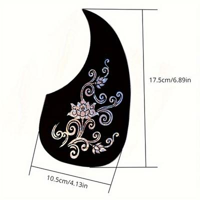 1PC Guitar Pickguard, Acoustic & Classical Guitar Pick Guards Guitar Accessories for 40 41 Inches Guitar with Laser Print