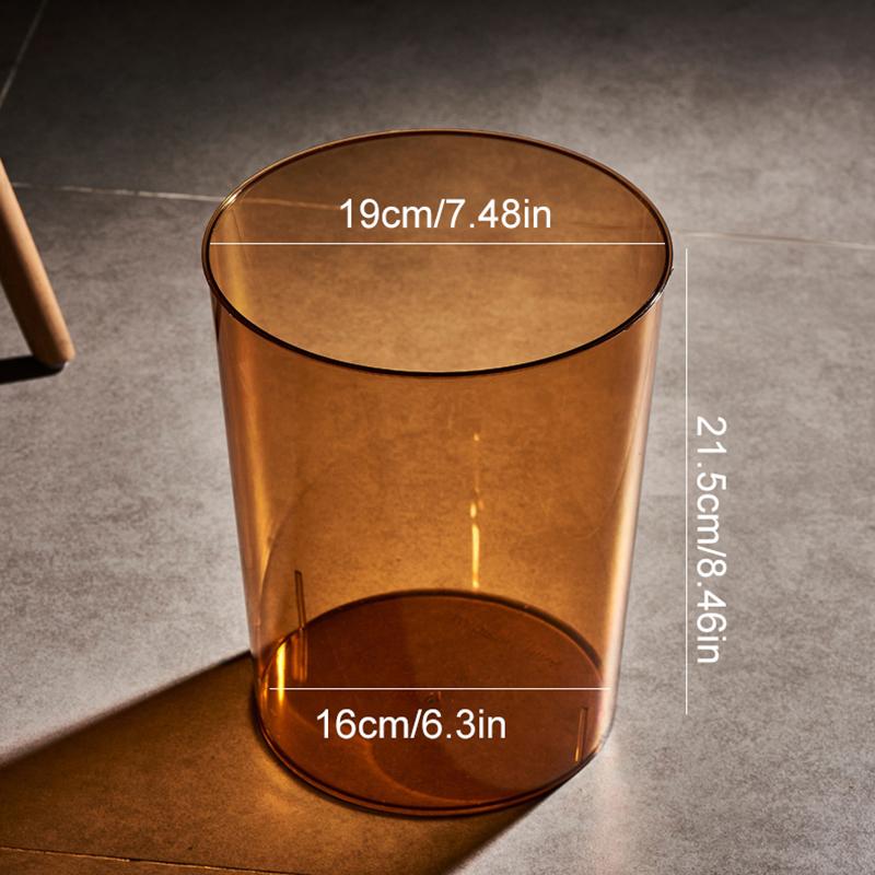 1 Stück Abfallkorb Aufbewahrungseimer Müllbehälter Küche Mülleimer Transparent Luxus Ohne Deckel Mülleimer Mülltonne