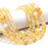 1 Strand 4/6/8/10mm Natural Yellow Stripe Agate Stone Beads Round Loose Beads For Jewelry Making DIY Bracelets Necklace Findings