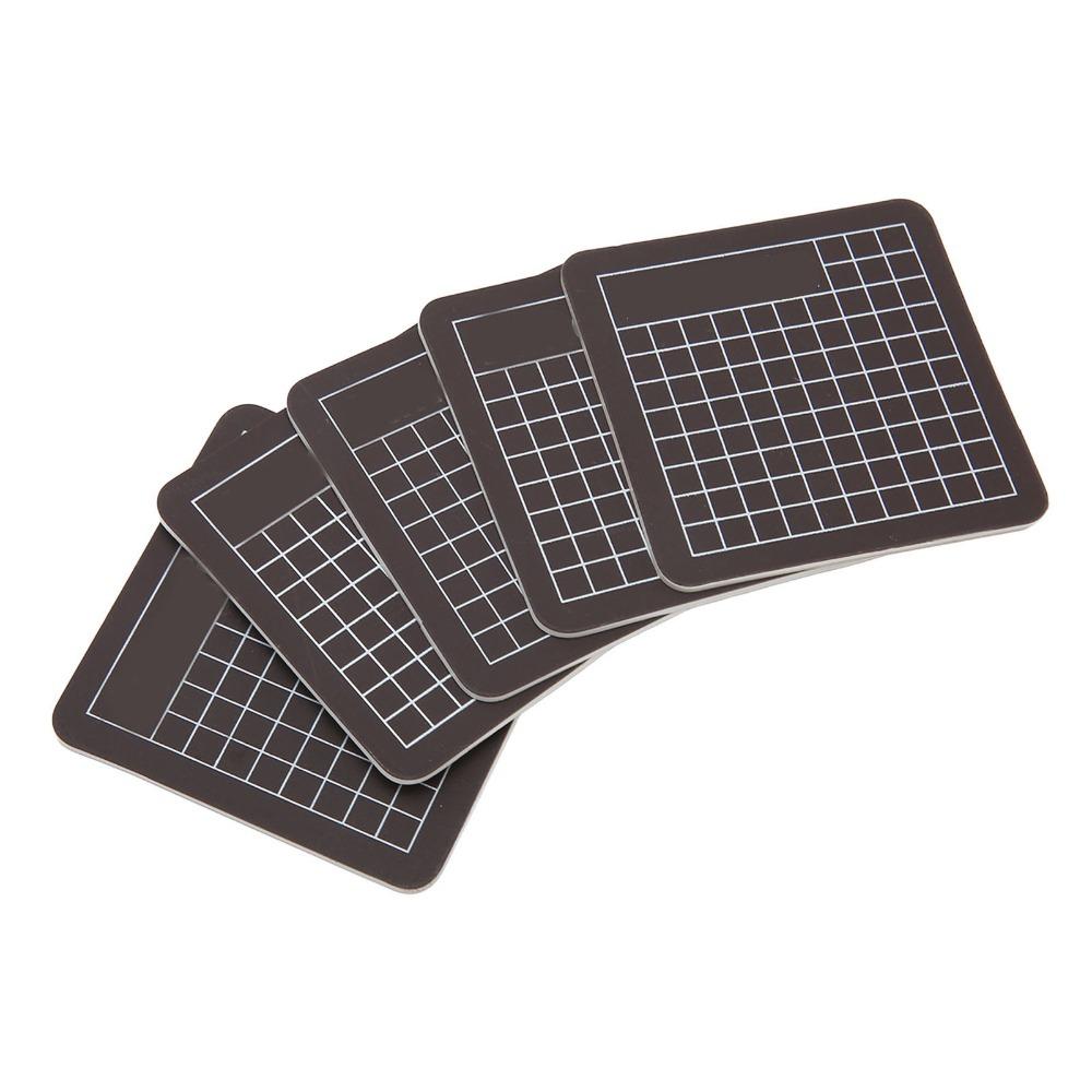 5Pcs 6x6cm Self Recoverying Mat Black Paper Cutting Board Anti Slip Craft Mat Clay Modeling