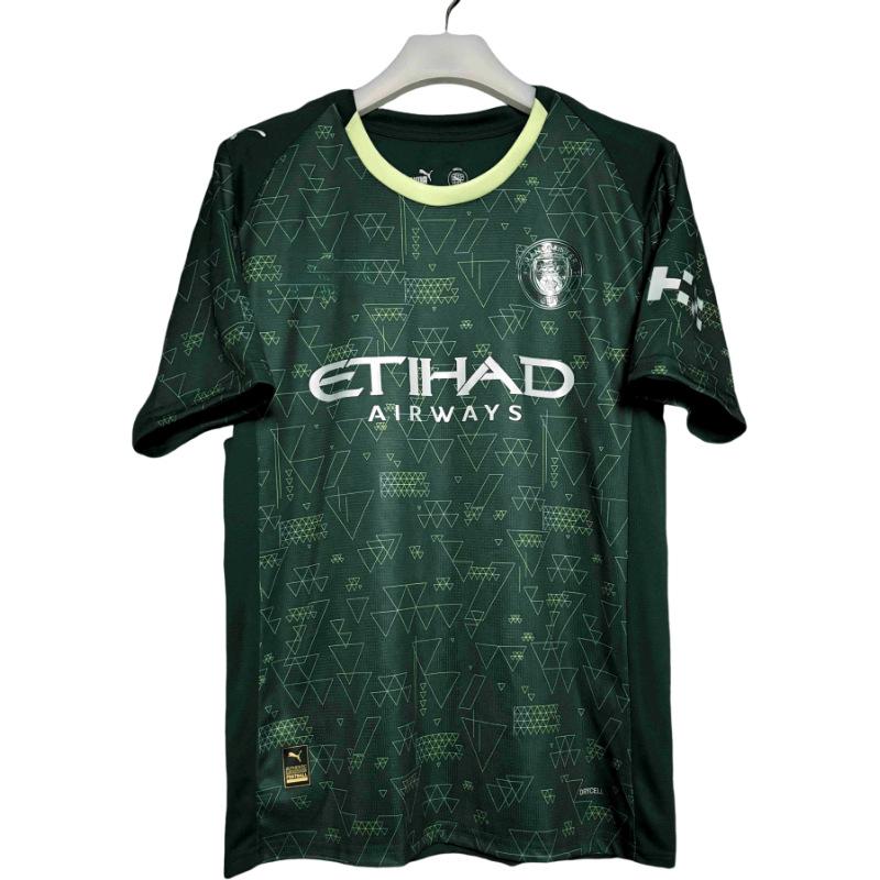 25-26 Manchester City's Drei Auswärts Club Fan Version Harlands Gleiches Premier League Schauen Kurzarm