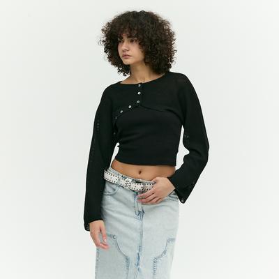 Ebm Crop Bolero Cardigan Emp6Kcd020
