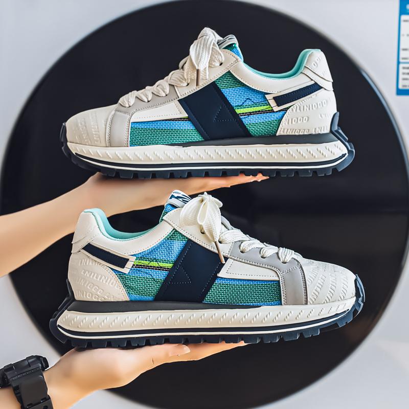 

Мужская обувь Кроссовки на толстой подошве Модный дизайн Повседневная обувь Плоская трендовая обувь Кроссовки для бега Новые летние мужские теннисные туфли для активного отдыха 44