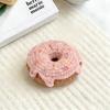 Pletený přívěsek na klíče Donut Ručně háčkovaný tvar donutu Přívěsek na tašku Roztomilý přívěsek na klíče