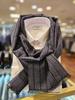 Renoma Warm and Soft Rayon Blend Vertical Solid Muffler FNFTM5103-NY-BK