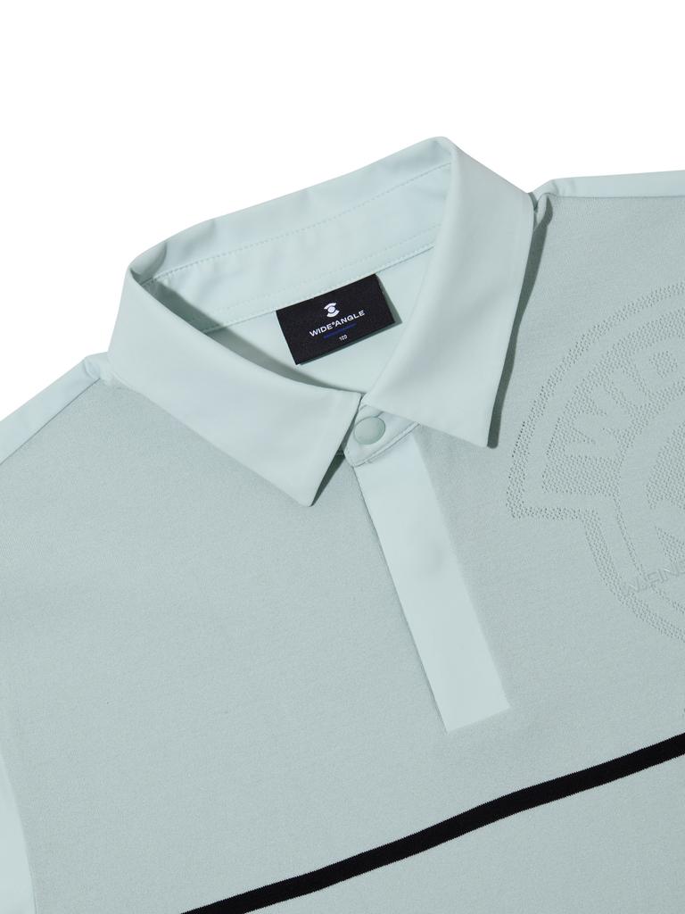WIDEANGLE To Sweater Hybrid Polo Shirt M_Light Mint