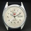 REFURBISHED SEIKO 5 AUTOMATIC 6309A VINTAGE JAPAN MENS SILVER WATCH A442433-1
