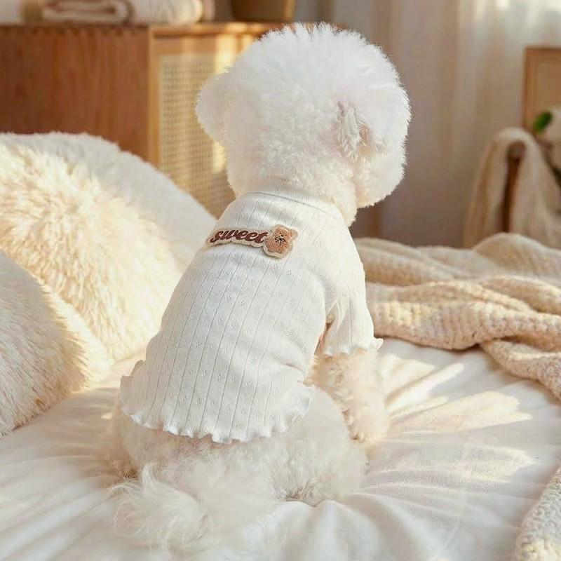 PETCIRCLE Dog Clothes Small Cat Sweatshirt Soft Base Layer Pet Apparel