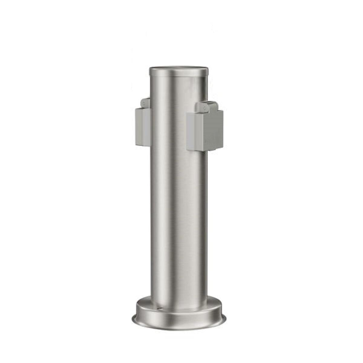 

2 Way Stainless Steel For Outdoor Garden Socket Column with IP54 Weatherproof Protection for Lawn and Garden Use