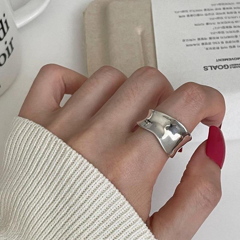 Women s Geometric X Ring: Sweet, Stackable, Irregular Open Design, Adjustable for Index Finger - New Trendy Temperament. Open Adjustable