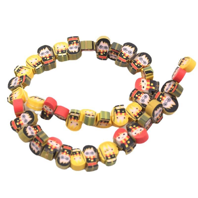 Soft Pottery Beads Beaded Handmade Materials Diy Jewelry Accessories Mobile Phone Chain Bead Separation Mixed Color Soft Pottery Loose Beads