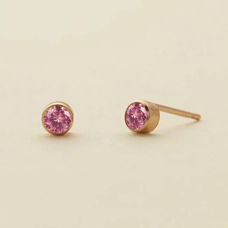 

Popular European And American 12 Constellations Earrings Earrings Zircon Birthstone Earrings Environmentally