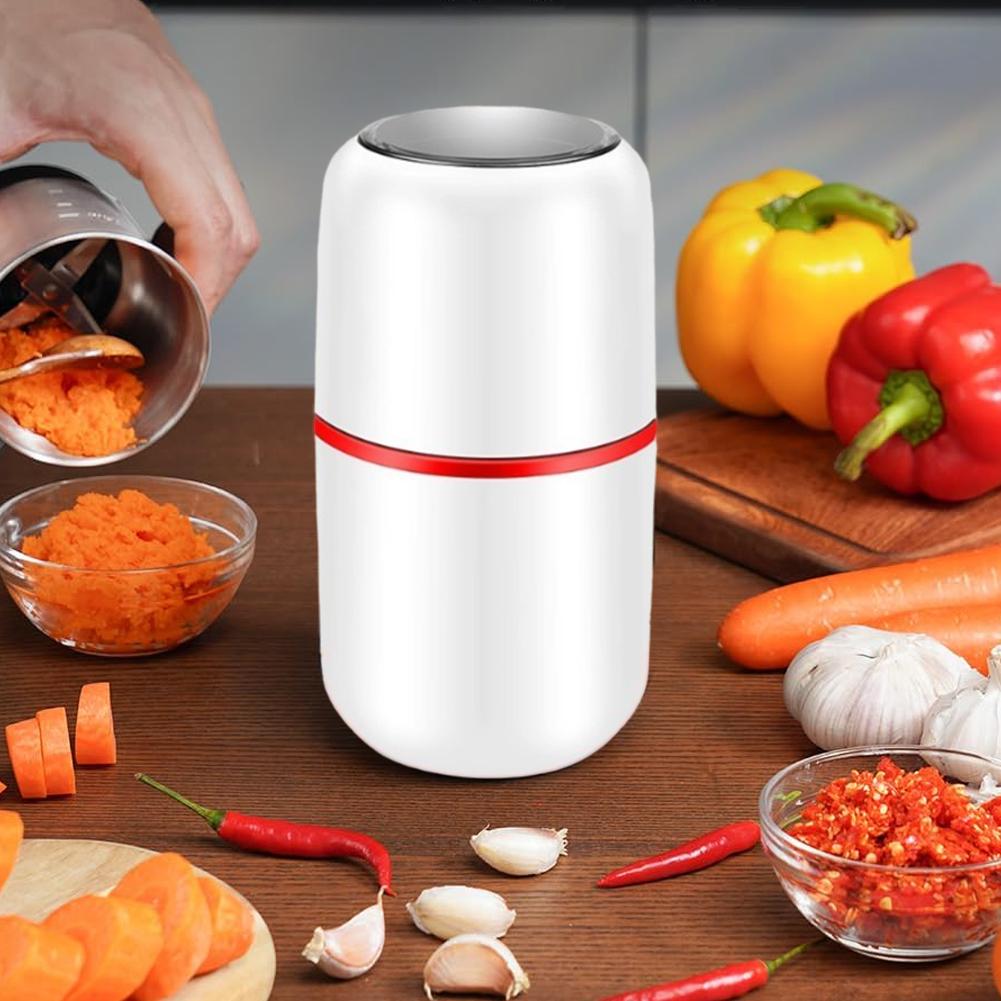 80g Electric Coffee Grinder 200W Stainless Steel Blade Grinder Powerful Dried Spice Mill for Coffee Beans Nuts Seeds Grain
